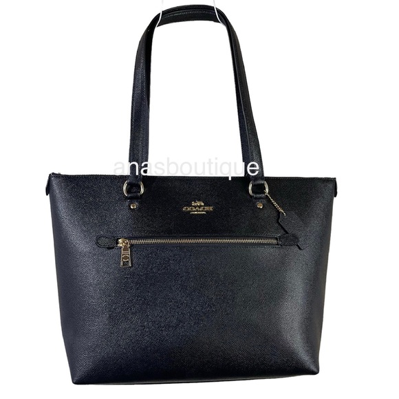 Coach authentic leather shoulder black bag - Picture 1 of 12